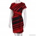 Ulanda Women's Working Dresses Elegant Short Sleeves Stripe Party Dress Casual Mini Dresses - B07GNP3L6G